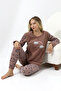 Fwn 5010 Plush Welsoft Fleece Winter Soft Women's Pajamas Set - 5