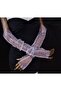 Diamond fingerless bridal gloves lilac