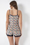 Cotton Thin Strap Lace Shorts Women's Pajama Set 8250-2 - 4