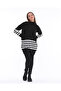 Women's Striped Knitwear Tunic - 3