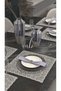 Placemat Special Embroidery Design Square Plate Sun Table and Presentation Set Dowry Holder Cream