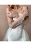 Bellamia Jewelled Bridal Party Gloves Long White - 3