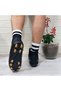 29676 Black-Gold Socks Cleats Turf Football Shoes - 6