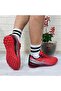 29117 Red Laced Astroturf Football Shoes - 5