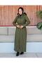 KMKKOMBIN ÖZaltay917 WOMEN'S FULL-LENGTH BONDIT FABRIC SPORTS AND ELEGANT COAT WITH FUR INSIDE - 3