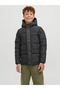 Jack&Jones Hooded Black Boy's Coat12246122