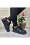 Enner Pu Black Comfort Footed Atom Sneaker Sports Shoes - 6
