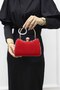 Women's Red Natural Stone Portfolio Evening Dress Bag - 2