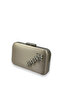 Nude Color Satin Silver Case Silver Stone Evening Bag Evening Bag Wedding Engagement Portfolio - 2