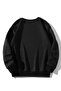 Moon Printed Black Oversize Sweatshirt - 2