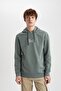 Regular Fit Hooded Printed Sweatshirt Y5286Az24Au