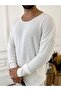 Oversize Knitted Natural Cotton Non-Pilling Pullover Loose Style Knitwear Sweatshirt - 4