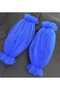 Beste long tulle sleeve evening dress sleeve sax blue