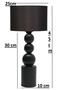 Casa Metal Fabric Lampshade NIGHT LAMP - 2