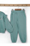 Girl's Cotton Knitted Panda Embroidered Tracksuit Set - 3