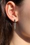 Silver Chef Knife Studded Stainless Steel Earrings for Women and Men (Pair)