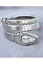 Snake Model Wrist Watch Silver - 3