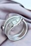 Snake Model Wrist Watch Silver - 4
