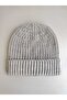 Flexible Thessaloniki Knit Knitwear Basic Standard Unisex Gray Beret 1-4 Years - 4