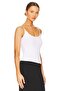 Women's White Strappy Jersey Blouse - 3