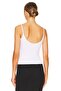 Women's White Strappy Jersey Blouse - 2