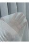 Roman Striped 1 to 3 Close Pleated Tulle Curtain White - 5