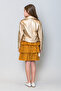 Girl's Elastic Waist Frilly Sequined Skirt - 6