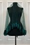 Emerald Green Vip Bridal Veil Set, Daisy Guipure Beaded Sequin Pearl Henna Veil Set 6 Pieces - 6