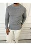 Sweater Slim Fit Natural Knitted Cotton Non-Pilling Knitwear Slim Fit Body Sweater - 5