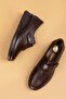 Genuine Leather Anatomical Sole Comfortable Rubber Laced Shoes Elnr.5808 - 6