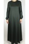 Crystal Two-Strand Sleeve Button Detail Seasonal Dress