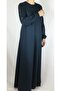 Crystal Two-Strand Sleeve Button Detail Seasonal Dress - 3