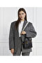 Women's Black Shoulder Bag with Main Compartment Slip Pocket Brand Logo Adjustable Shoulder Strap Y3A155 YWD1D - 3