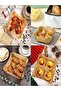 100 Pieces of Airfryer Baking Paper Square Plate Model Greaseproof Paper - 3