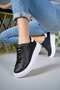 ®| Medusa Women's Black-White Light Thick High Sole Daily Walking Sports Shoes and Sneakers - 4