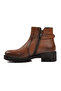 1950807K Tan Genuine Leather Women's Boots with Fleece Inside - 2