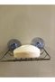 Luxury Chrome Plated Metal Solid Soap Dish Stand Bathroom-Kitchen Chrome Soap Dish with Suction Cup - 5