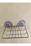 Luxury Chrome Plated Metal Solid Soap Dish Stand Bathroom-Kitchen Chrome Soap Dish with Suction Cup - 4