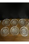 6 Pieces Glass Tea Plate Noble Tea Plate Set of 6 Stylish Design Glass Tea Plate Set of 6 - 5