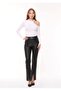 White Shoulder Detailed Crop Blouse - 5