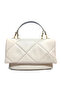 Women's Soft Leather Handbag and Shoulder Bag with Chain Accessories - 3