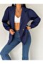 Boyfriend Trench Coat Women's Jacket with Rubber Sleeves - 5