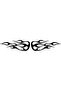 Motor Flame Sticker - 35x13 cm, 2 Pieces