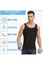 Men's Body Shaper Chest and Belly Shaper Firming Breathable Athlete Corset Set of 3 - 6