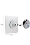 Door Back Clothes Hanger Self Adhesive Transparent Screw Towel Hanger 3 Pieces - 4