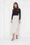 WHITE Ruffled Long Wrap Skirt, Hijab Skirt, Ruffled Skirt, Hijab Long Skirt, Long Gift Skirt - 6