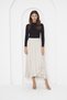 WHITE Ruffled Long Wrap Skirt, Hijab Skirt, Ruffled Skirt, Hijab Long Skirt, Long Gift Skirt - 4