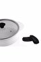 Silicone Pot Pan Holder Fireproof Non-Stick Set of 2 9X4 cm - Heat Resistant Handle Cover - 4