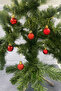 Christmas Tree Ball Shiny Glitter Matte Red Mini Size 3 cm 16 Pieces - 4