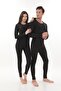 Women's Men's Unisex Winter Warm Ribbed Thermal Set, Thermal Undershirt and Thermal Leggings Underwear - 4
